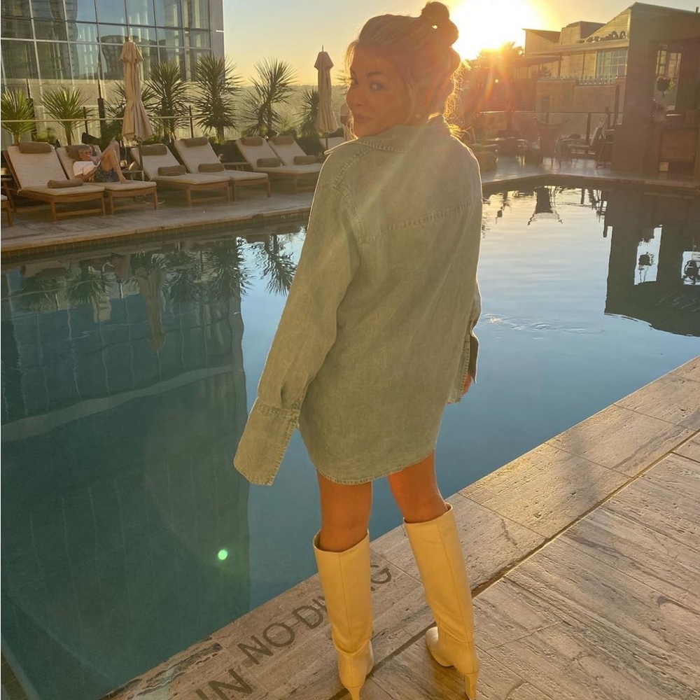 WeWoreWhat Denim shirt dress